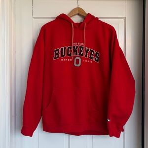 Vintage Pro Player Red Ohio State Buckeyes Hoodie Size XL